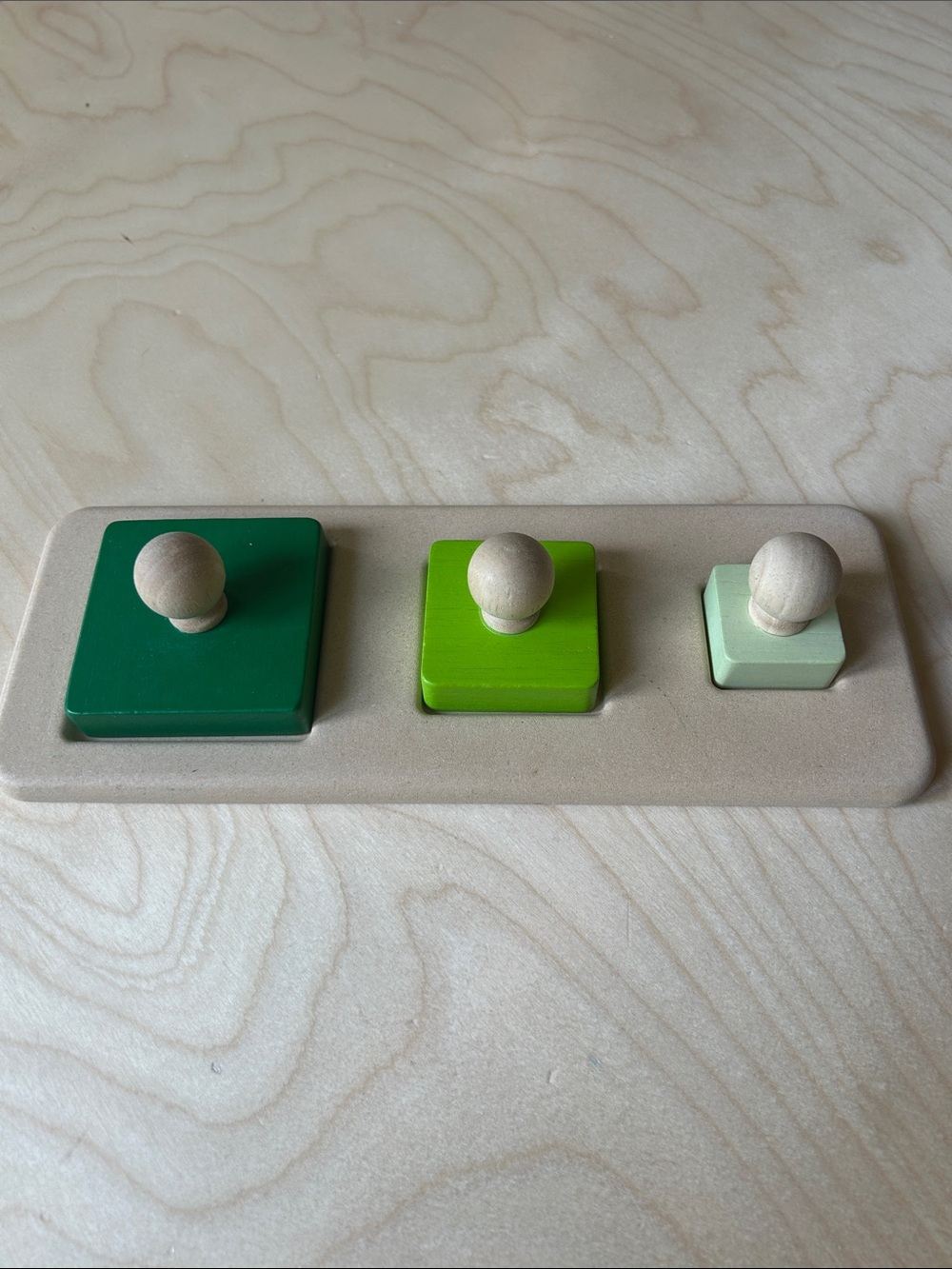 Plan Toys first puzzle: squares (infant 6-12 months)